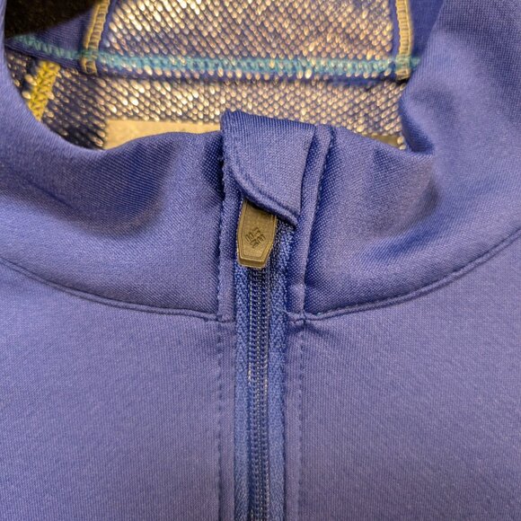 Columbia Omni-Heat Royal Blue Half-Zip Pullover Size XL - Picture 4 of 11